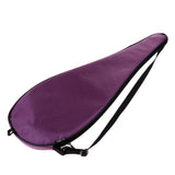 Max Waterproof Oxford Squash Racquet Cover Bag with Adjustable Strap Purple