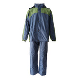 Maxbell Waterproof Rain Coat Suit Hooded Jacket Pants XXL Green