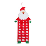 Maxbell Advent Calendar Decoration Fabric Reusable Home Indoor Door Elder