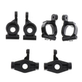 Maxbell 6pcs RC 1:14 Plastic Hub Carrier Upgrade Parts Black for WLtoys 144001 Car