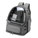 Maxbell Cat Carrier Backpack for Cat & Small Dog Portable Transparent for Hiking Grey