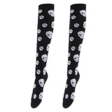 Maxbell 1 Pair Women Elastic Compression Socks Travel Sports Leg Support Socks 02