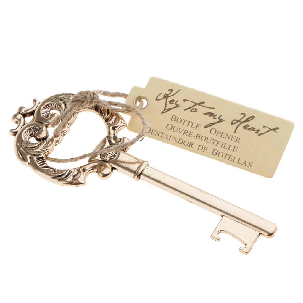 Maxbell Vintage Key Design Skeleton Key Beer Bottle Opener Wedding Party Gift Favors