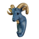 Maxbell Multi-function Wall Hook Clothes Hat Rack Key Holder Resin Animal Goat