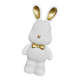 Maxbell Money Box Animal Bunny Figurines Rabbit Piggy Bank for Adults and Kids white