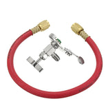 Max Car R12 R22 Can Tap Tapper Air Conditioning Refrigerant Recharge Hose Kit Red