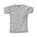 Maxbell 1pc 1/6 Men T-shirt Male Soldier Clothing for HT 12in Doll Toys Accessories gray