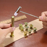 Maxbell Leather Letters Alphabet Number Stamp Punch Set For DIY Decorative Clothing Handmade Art Working