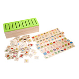 Max Maxb Wooden Classification Toy Box Montessori Kids Pattern Matching Classify Toy