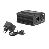 Maxbell 48V Phantom Power Supply with Charging Cable for Microphone Music Recording
