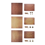 Maxbell Letter Writing Paper and Envelopes Set and Charms for Craft Map Writing