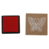 Maxbell DIY Commemorate Sign Stamper Wooden Inkpad Seal Butterfly Kids Gift