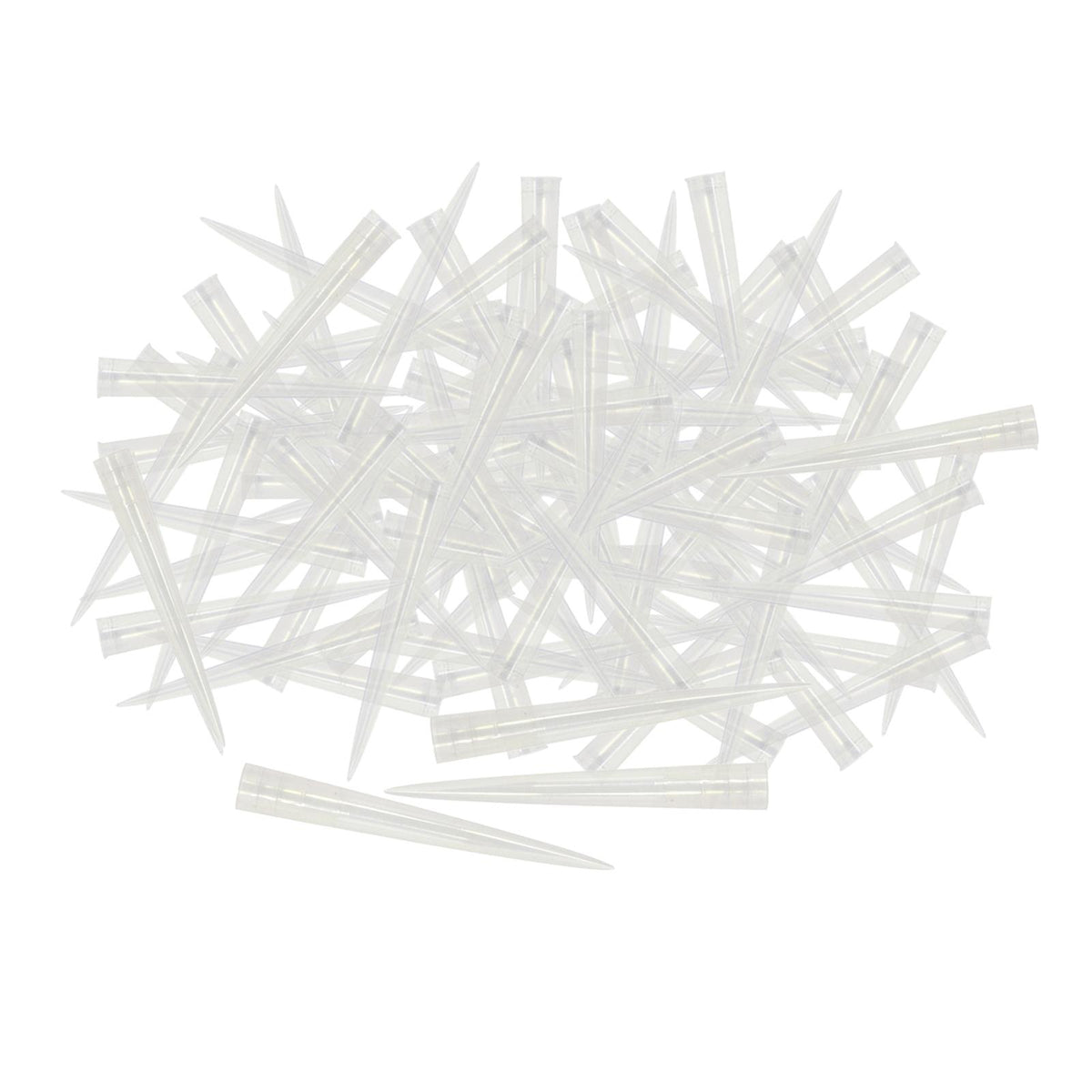 Maxbell 100 Pieces Flower Picks Flower Holder Tube Clear Fixed Spikes for DIY Craft L
