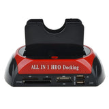 Maxbell HDD Docking Base SATA IDE Dual USB 2.0 Clone Hard Drive Card Reader AU plug