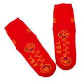 Maxbell New Year Red Socks New Year Festival Supplies Stockings Warm Breathable