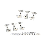 Maxbell Guitar String Tuning Pegs 3 Left 3 Right Headstocks Durable Accessory Silver