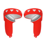 Maxbell Left and Controller Grip Cover Anti Shock Anti Slip for Quest 2 Red