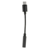 Max Type c To 3.5mm Audio Cable Adapter Aux Headphone Jack For Samsung Black