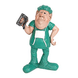 Maxbell Doctor Statue Figurine Collectible Resin Sculpture Green 10x5.5x16cm