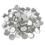 Maxbell 100 Pieces Empty Eyeshadow Blush Makeup Pans for Magnetic Palette Box Round