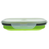 Maxbell Silicone Plastic Lunch Box Picnic Bento Container  Food Storage Box Green