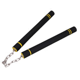 Maxbell Foam Training Nunchucks Comfortable Grip for Martial Arts Taekwondo Wingchun Black