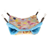 Max Small Pet Hamster Ferret Double Bunkbed Cage Hammock Hanging Bed Yellow+Blue