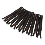 Max 10 Pieces Resin Coil Zipper Closed End Zipper for Sewing Supplies Black