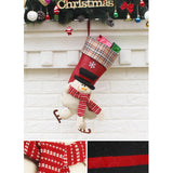 Maxbell Christmas Stocking 3D Plush Cuff Socks Bag for Party Decoration Accessory 02