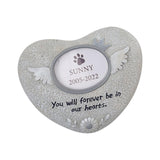 Maxbell Dog Memorial Stones for Dog or Cat Grave Markers for Outdoors Backyard Porch Angel