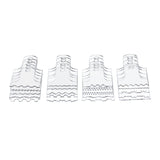 Maxbell 20x Acrylic Cake Scraper Supplies Icing Edge for Birthday Fondant