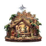 Maxbell Nativity Scene Wall Decor Stickers Waterproof for Xmas Apartment Decoration