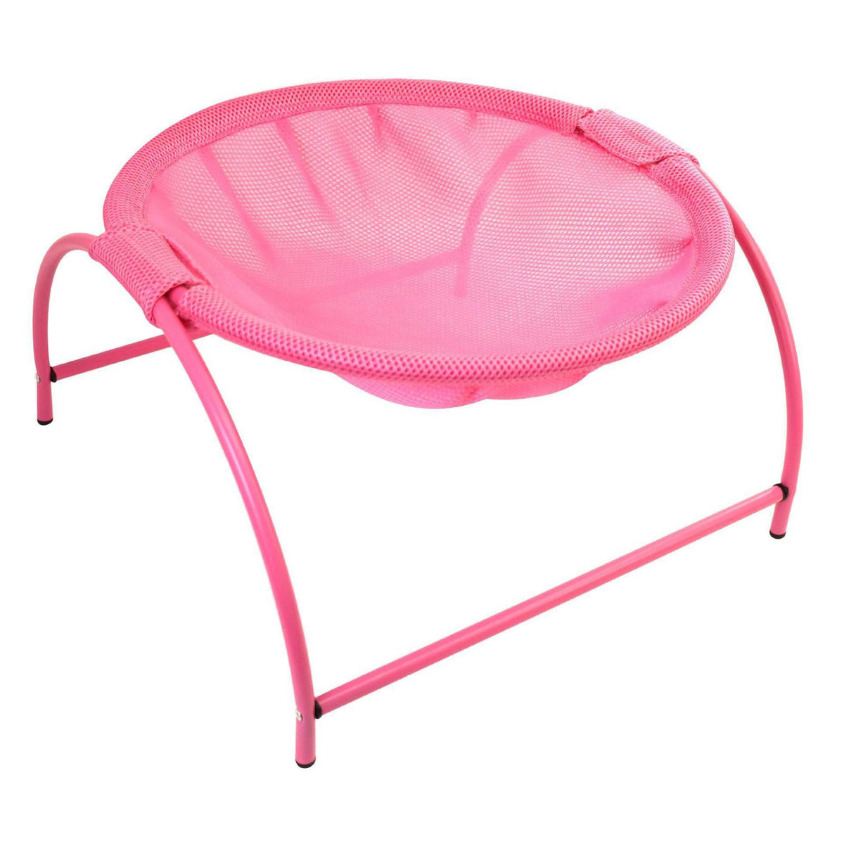 Maxbell Stylish Round Soft Cat Hammock Comfortable Detachable for Playing Sleeping Pink