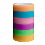 Maxbell 6Pcs Sticky Ball Tapes for Adults Glowing Tape Creative Colored Ball Tape 1.2cmx10m