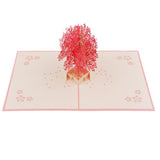 Max 3D Greeting Cards Birthday Card Pop Up Christmas Card Handmade Sakura Card