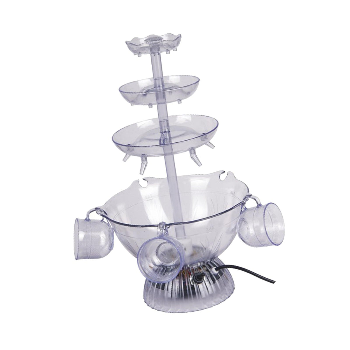 Maxbell 3 Tier Party Fountain Decor Drink Machine for Red Wine Champagne