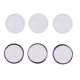 Maxbell 6pcs 20mm Half Glass Bottle Globe Cover Charms DIY Jewelry Making Purple