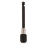 Maxbell 1Pc 1/4 Screwdriver Extension Quick Release Hex Shank Holder Drill Bit Black 100mm