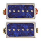 Maxbell Universal Single Coil Pickups Durable Soap Bar for LP Electric guitar Blue Pearl