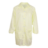 Max ESD Anti-Static Premium Lab Jacket Coat Women Medical Clothing Yellow M