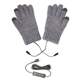 Maxbell Heating Thermal Gloves 3 Temperature Level Electric Heated Gloves for Skiing Gray