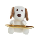 Maxbell Nordic Style Resin Jewelry Dish Trinket Dish Display Tray for Candy Bracelet Puppy