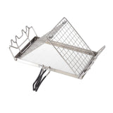 Maxbell Portable Grill Basket Net Holder Foldable Mesh for Toast Vegetables Fish