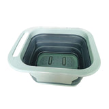 Maxbell Foldable Foot Soaking Tub with Massaging Rollers Plastic Blue