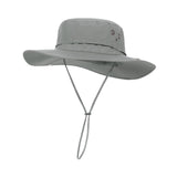 Maxbell Sun Hat Wide Brim Foldable Bucket Hat Sunhat for Summer Travel Fishing Hat M Light Gray