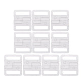 Maxbell 10 Sets Bra Clip Swimwear Clickers Bikini Front Closure Buckle Clips Clear