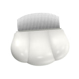 Maxbell Cat Hair Removal Massaging Shell Comb Cat Comb for Shedding for Matted Hair White