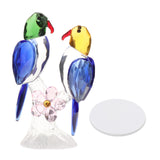 Maxbell Maxbell Crystal Parrot Statue Bird Figurine Animal Model for Living Room Home Decor Blue