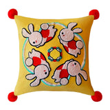 Maxbell Chinese New Year Rabbit Pillow Cover for Spring Festival Decoration Style E