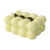 Maxbell Egg Shaped Tissue Boxes Holder Storage Box Ceramic Chic for Hotel Room Decor Green